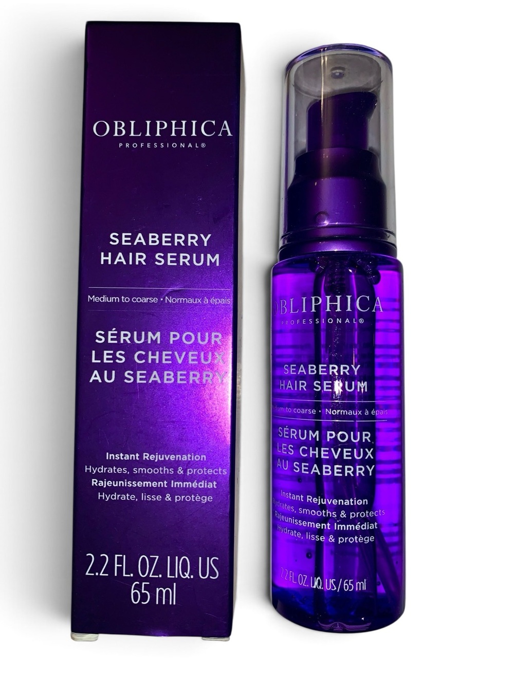 NEW Large Obliphica Professional Seaberry Leave-In Serum 2.2oz Full Size